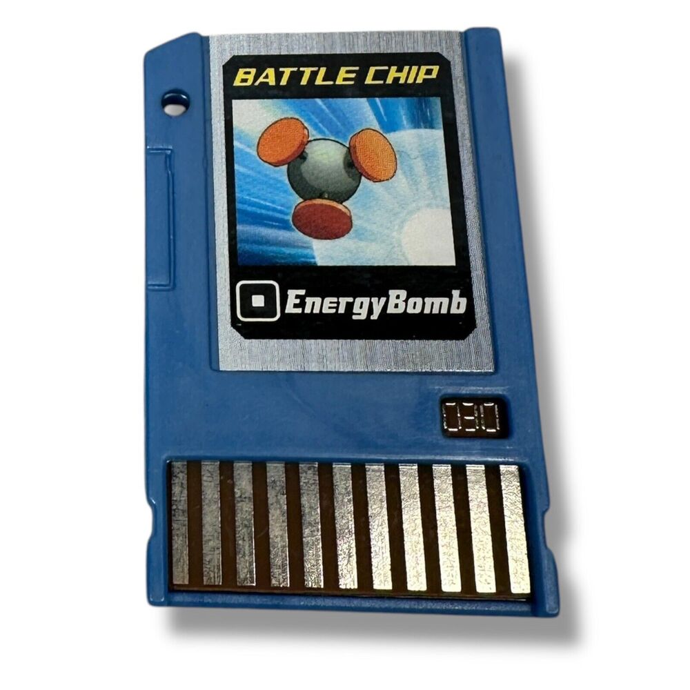 MegaMan Battle Chip Energy Bomb 030 for‎ Mega Man PET 2004 Takara